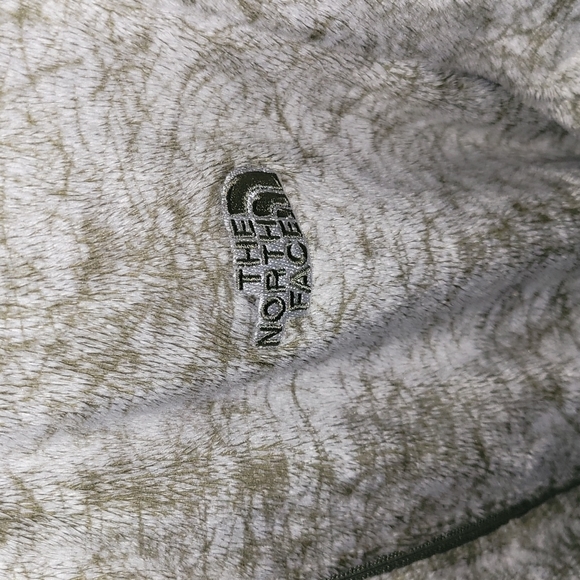 💚The North Face Womens green and white Furry jacket. Super soft sz xlg💚 - Picture 3 of 7